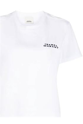 T-shirt con stampa logo Isabel Marant | TS0103FAA2N44I20WH